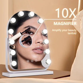 homtang Makeup Mirror in a vanity setup
