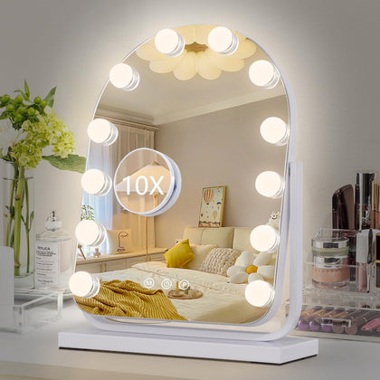 homtang Makeup Mirror with lights front view