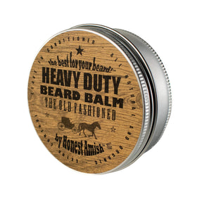 Honest Amish Heavy Duty Beard Balm 4 Oz front view with packaging