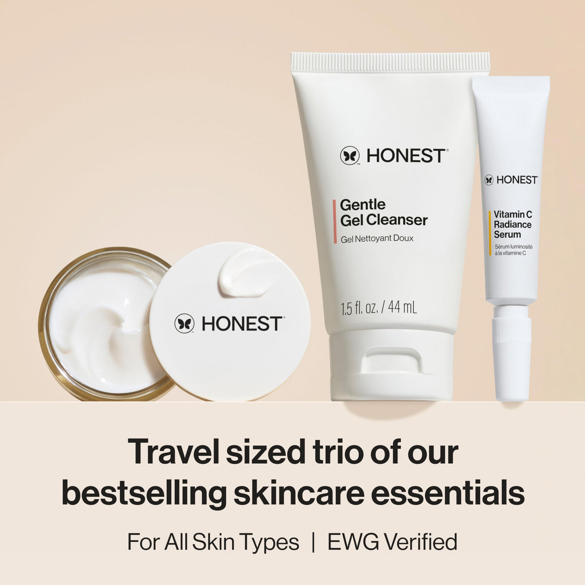 Honest Beauty Gentle Gel Cleanser 1.5 fl oz bottle