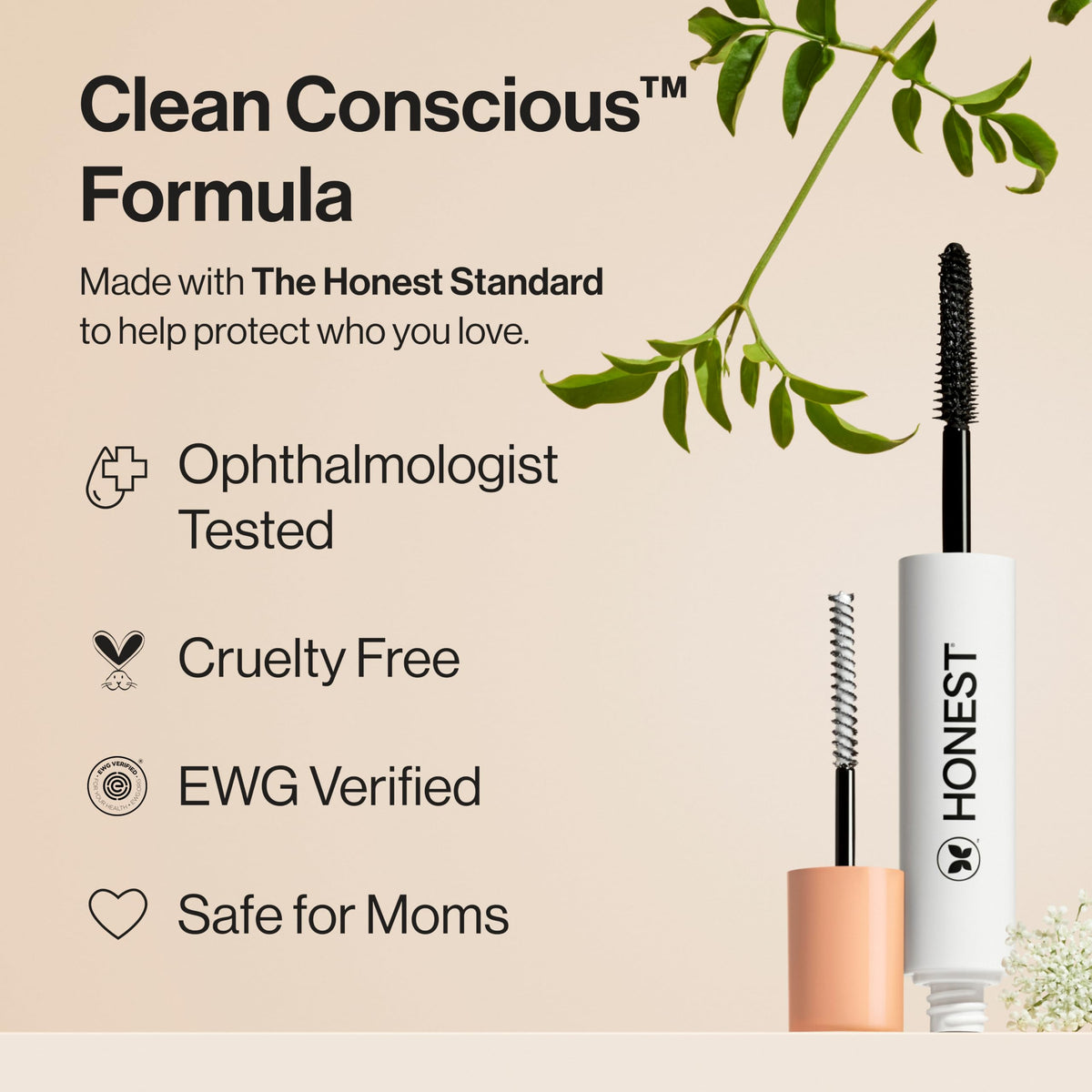 Honest Beauty mascara and primer side view