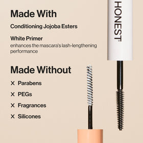 Honest Beauty mascara applied on lashes