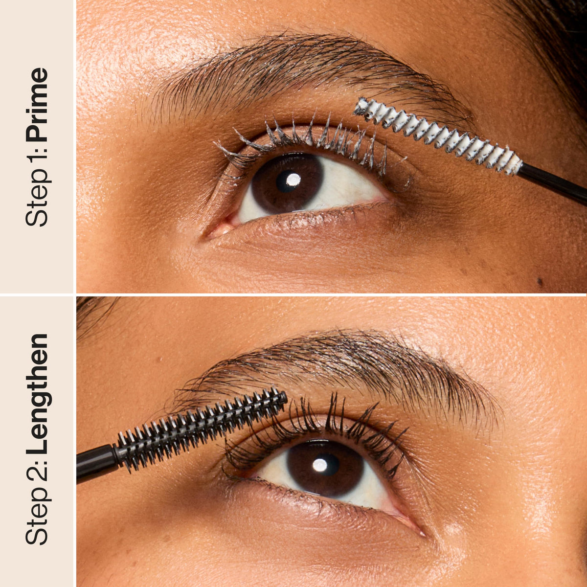 Honest Beauty mascara texture on hand