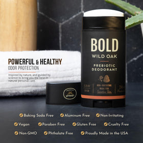 Honestly pHresh Natural Deodorant for Men, lifestyle scene in bathroom