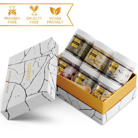 Honey Almond Epsom Salt jar from LOVERY gift set