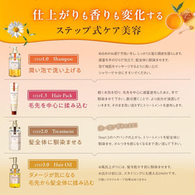 & Honey Deep Moist Hair Oil packaging with floral background