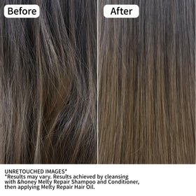 & Honey Melty Moist Repair Shampoo and Conditioner set side view