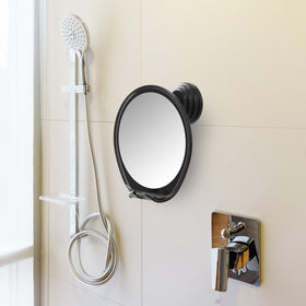 HONEYBULL Fogless Shower Mirror back view showing shatter-resistant material