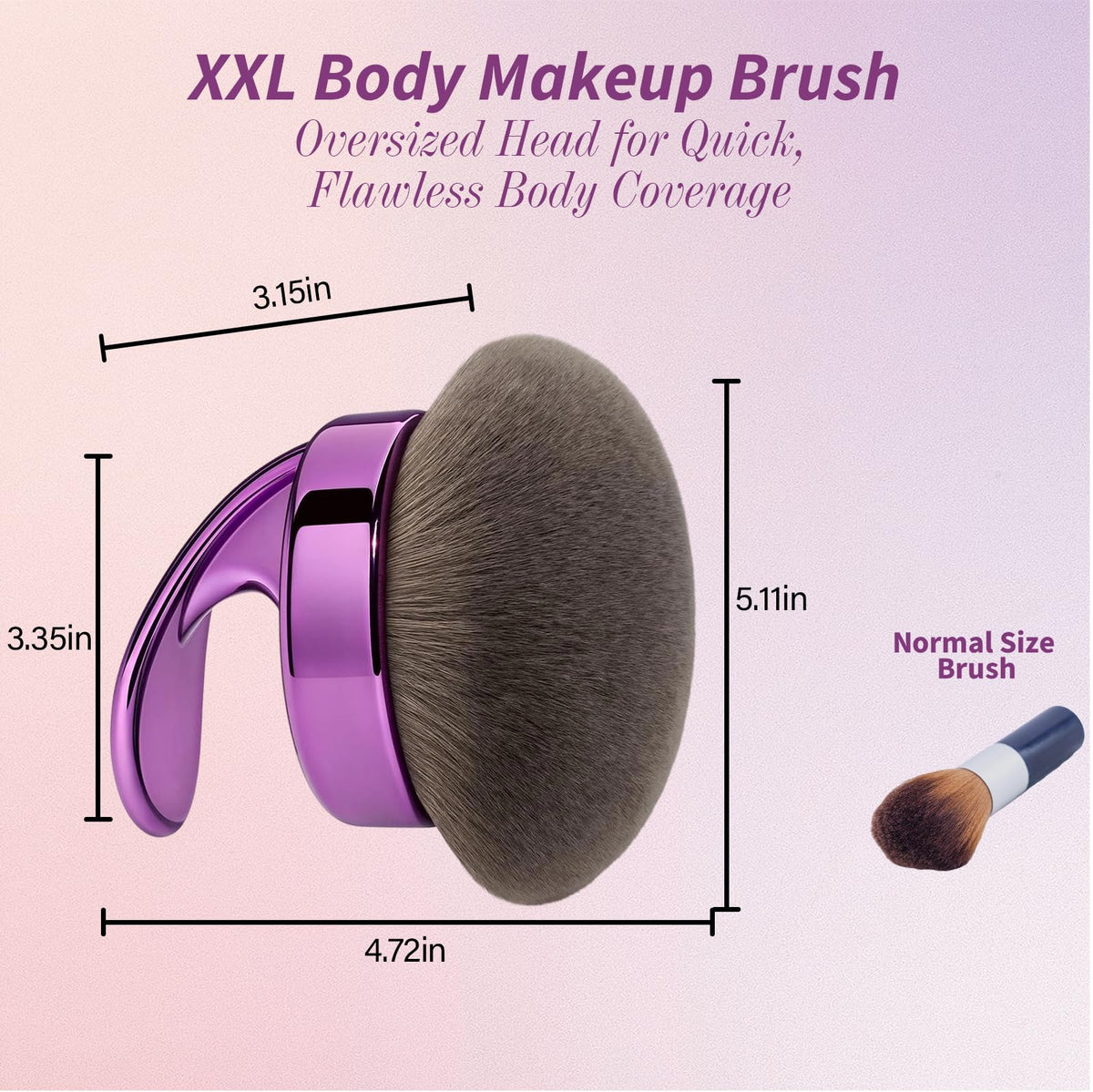 Hoostee brush with tanning lotion and bronzer