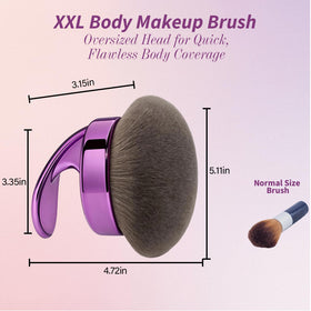 Hoostee brush with tanning lotion and bronzer