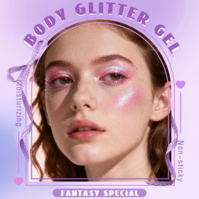 HOSAILY Roll-on Body Glitter Gel with applicator ball
