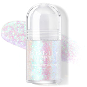 HOSAILY Roll-on Holographic Body Glitter Gel front view with packaging