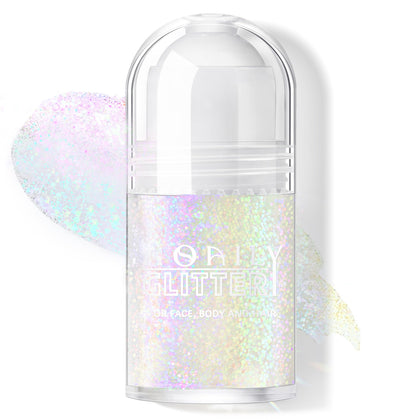 HOSAILY Roll-on Holographic Body Glitter Gel Neon Violet front view