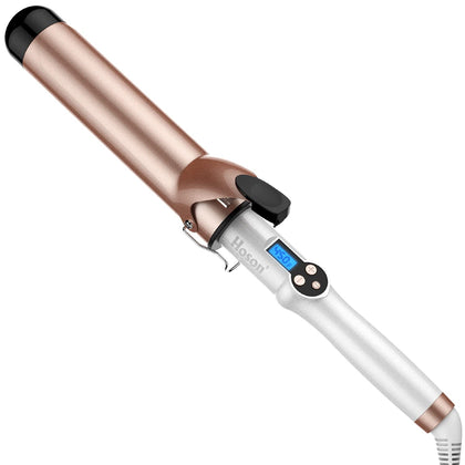 Hoson 1 3/4 Inch Curling Iron front view with LCD display