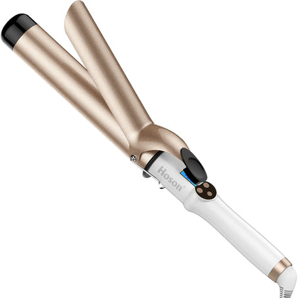 Hoson 1.5 Inch Curling Iron front view with ceramic barrel