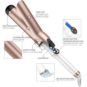 Hoson 2 Inch Curling Iron with 360° swivel cord