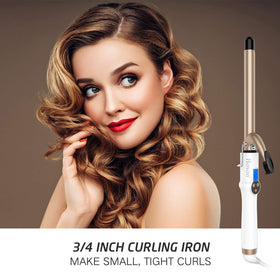 Hoson curling iron LCD display showing temperature settings