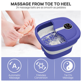 HOSPAN Electric Foot Spa with 24 massage balls in action