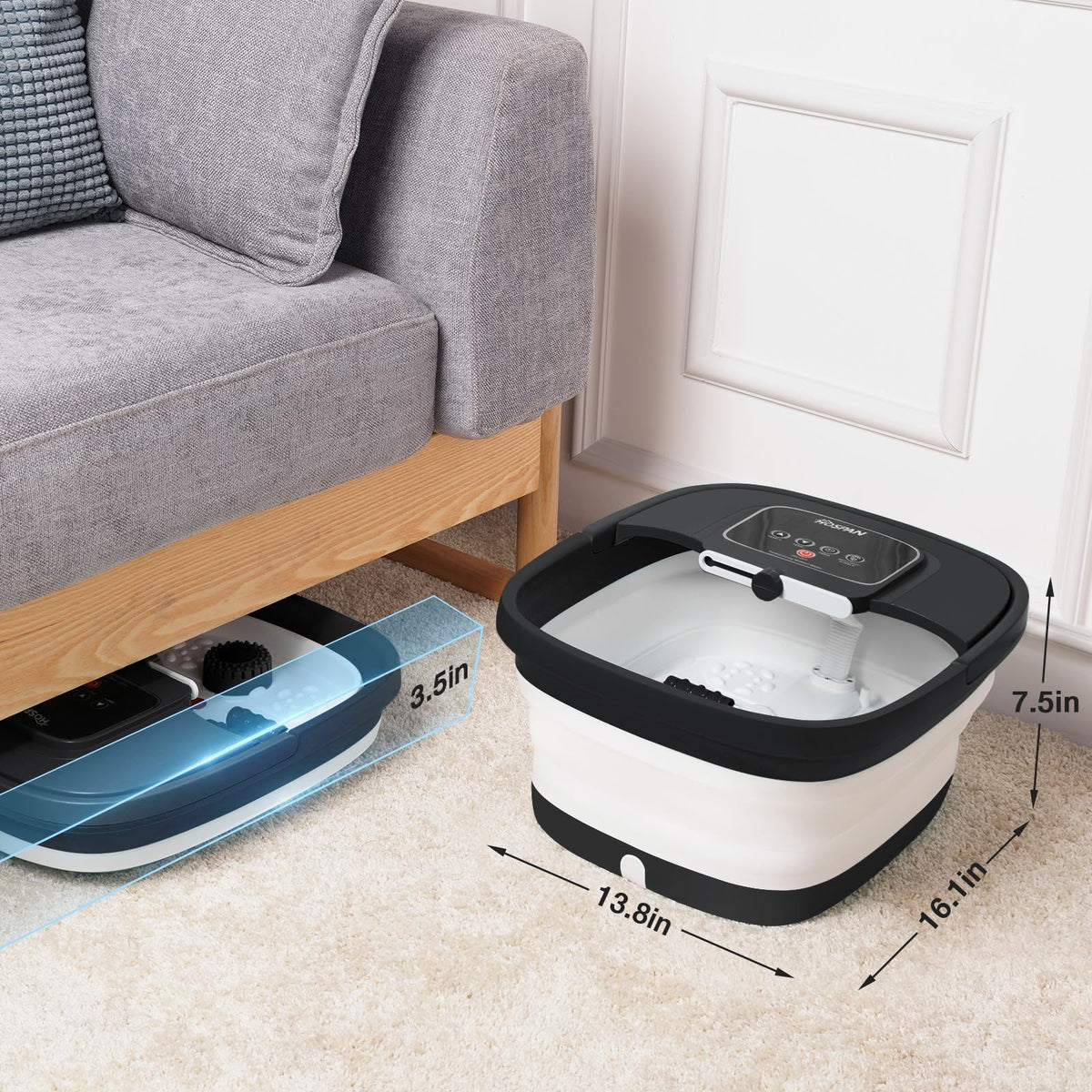 HOSPAN Foot Spa in a living room setting