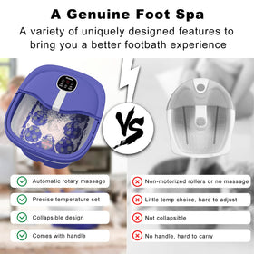 HOSPAN Foot Spa showing LED display and temperature settings