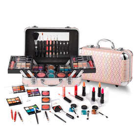 Hot Sugar All In One Makeup Set front view with pink heart design