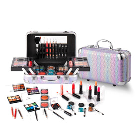 Hot Sugar All In One Makeup Set purple heart design front view