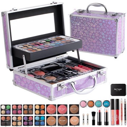 Hot Sugar Deluxe Makeup Kit front view in purple