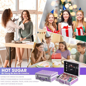 Hot Sugar Makeup Kit aluminum organiser side view