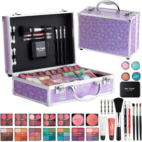Hot Sugar Makeup Kit for Teenager Girls in Purple Love front view