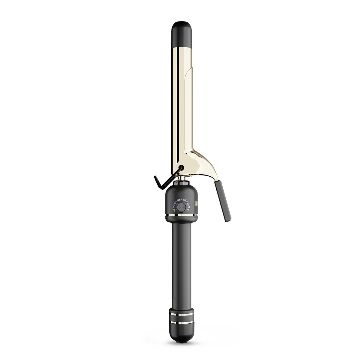 HOT TOOLS 24K Gold Curling Iron front view with extended barrel
