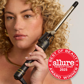 HOT TOOLS 24K Gold Curling Iron with digital heat settings display