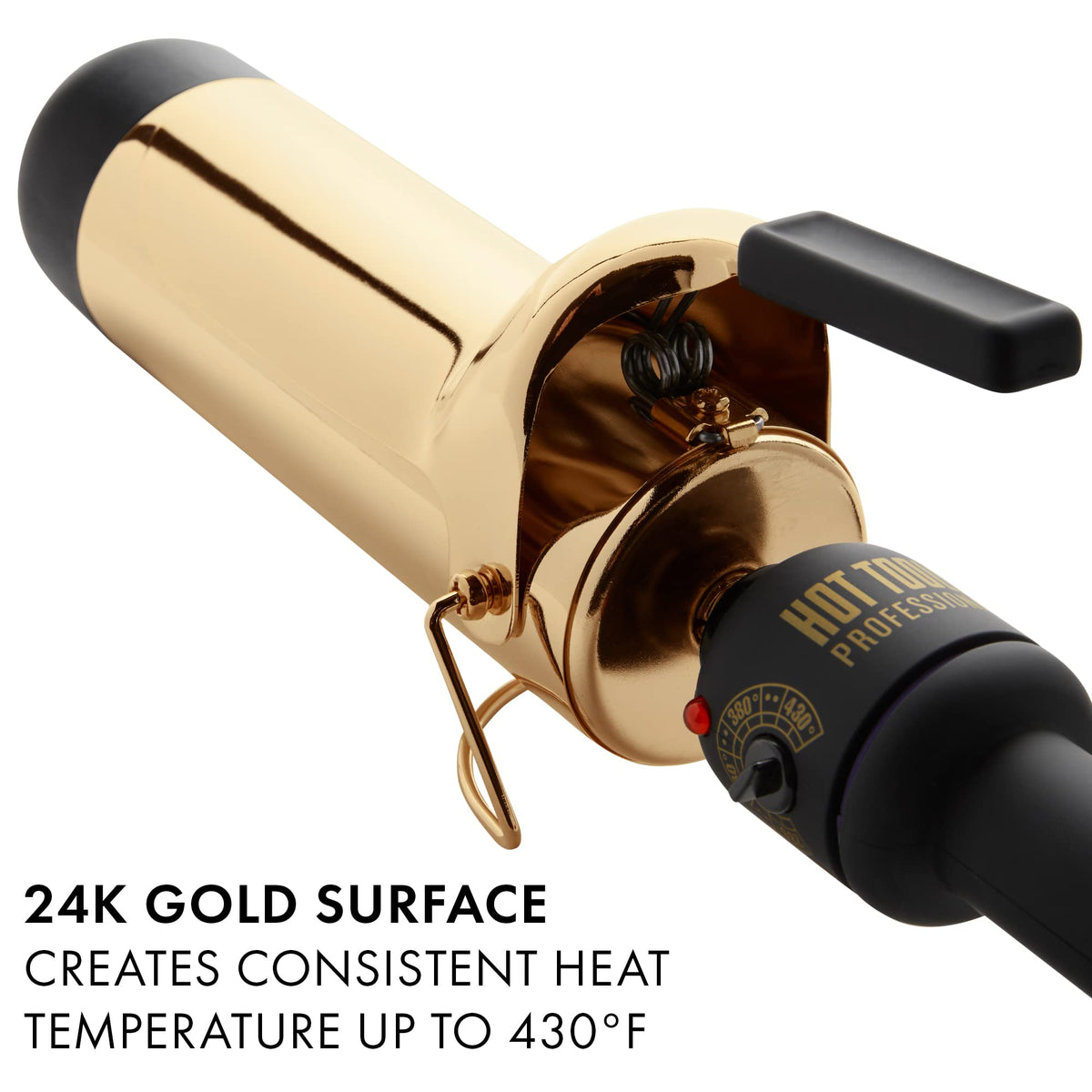 HOT TOOLS 24K Gold Jumbo Curling Iron with temperature settings