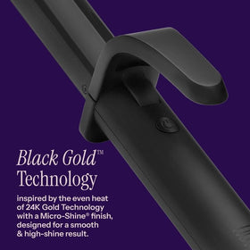 HOT TOOLS Curling Iron digital display showing temperature settings