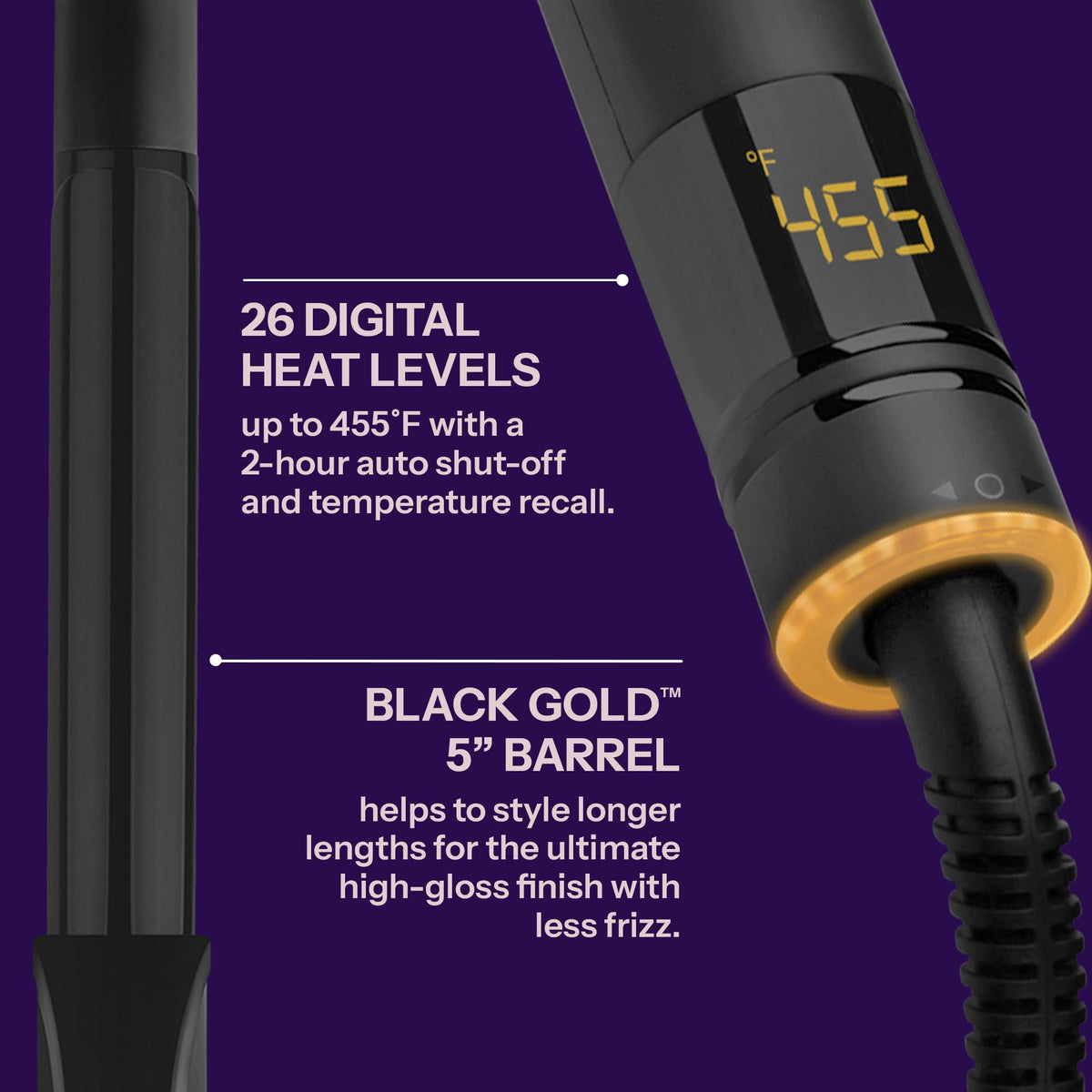 HOT TOOLS Curling Iron in use creating curls