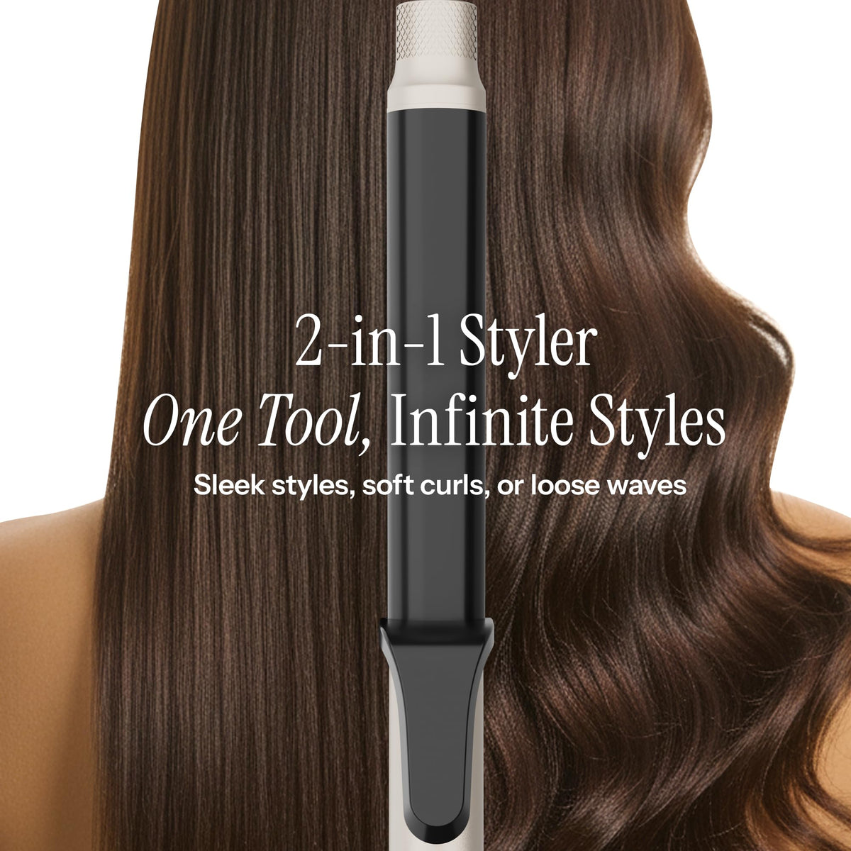 HOT TOOLS CurlStraight Styler showing the Black Gold Styling Surface