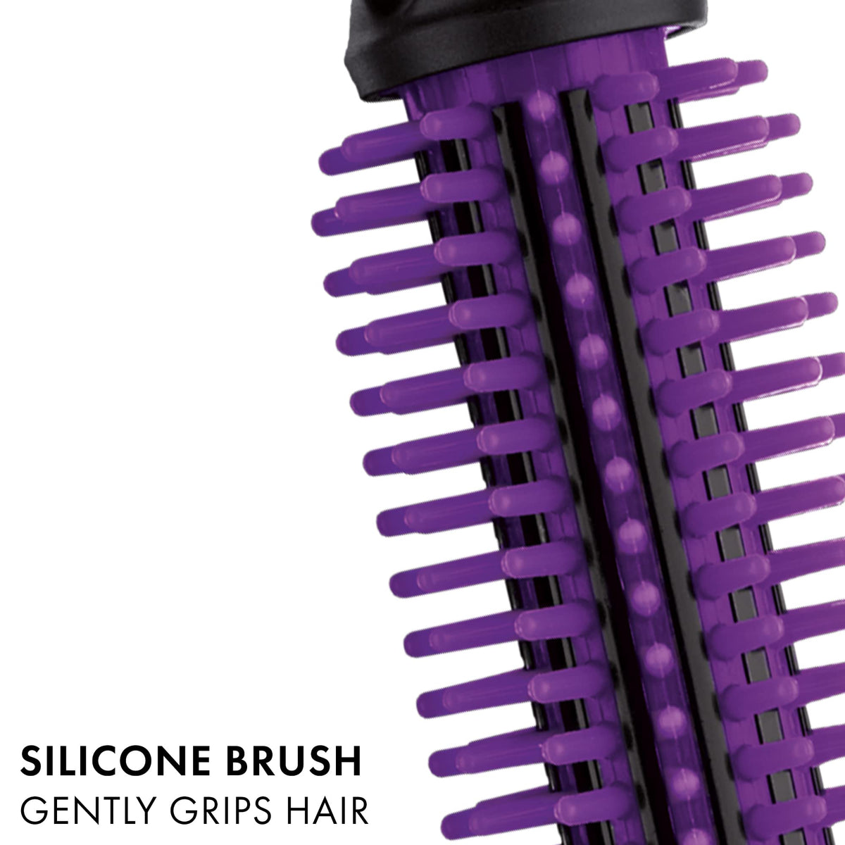 HOT TOOLS Heated Brush with silicone bristles close-up
