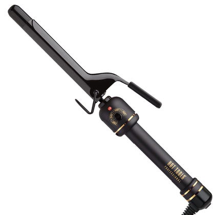 HOT TOOLS Pro Artist 3/4" Curling Iron front view with Black Gold finish