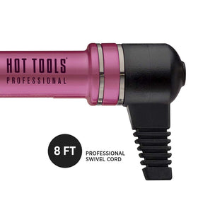 HOT TOOLS Titanium Curling Iron with 8ft swivel cord