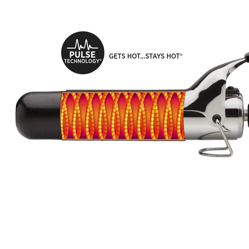 HOT TOOLS Titanium Curling Iron with cool tip and thumb grip
