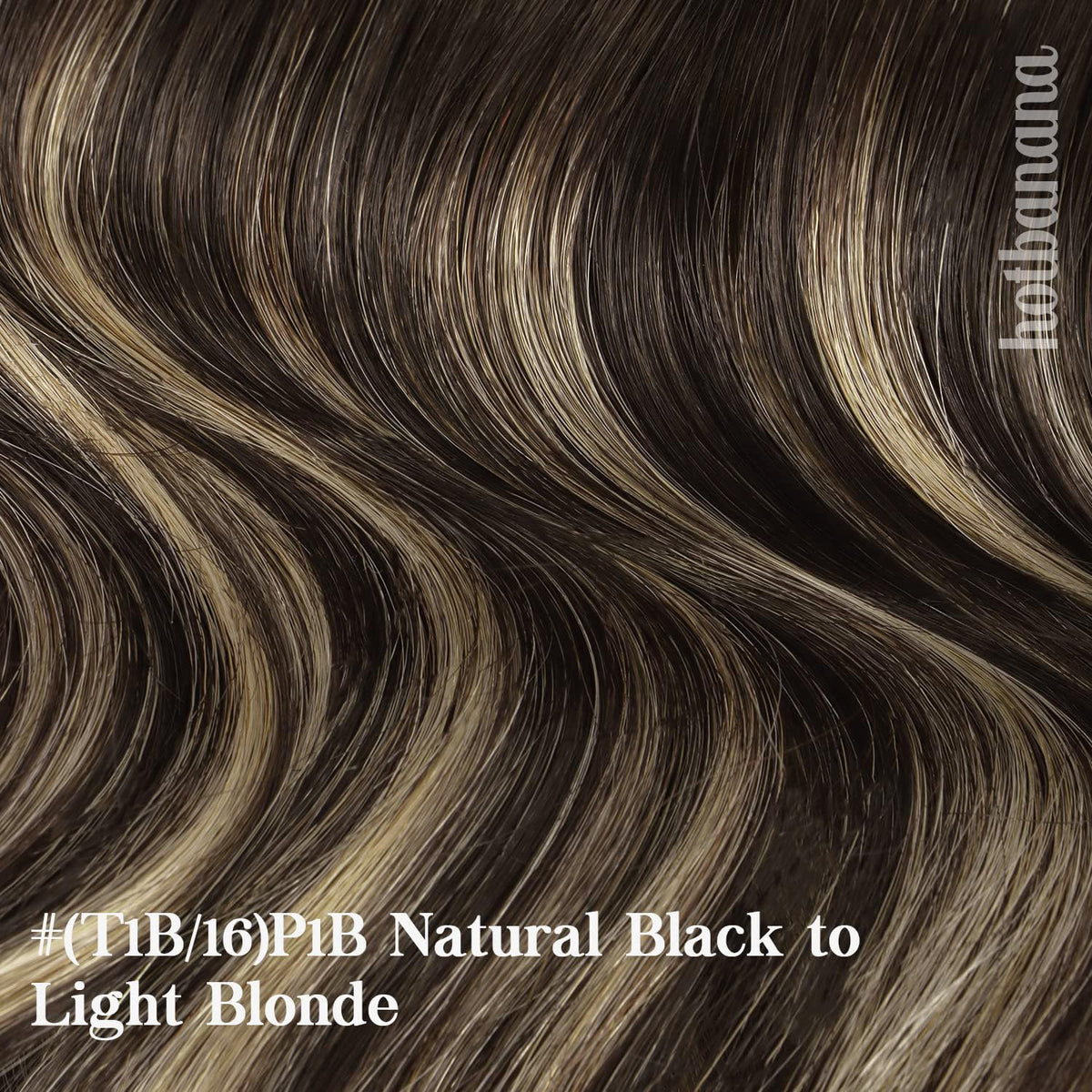 hotbanana 22 Inch Clip in Hair Extensions Balayage Ombre close-up of clips