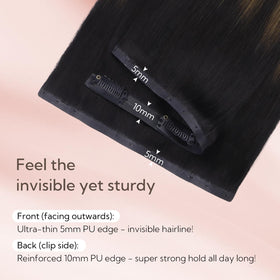 hotbanana Clip in Hair Extensions 20 Inch in packaging