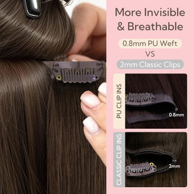 hotbanana Clip in Hair Extensions 20 Inch side view
