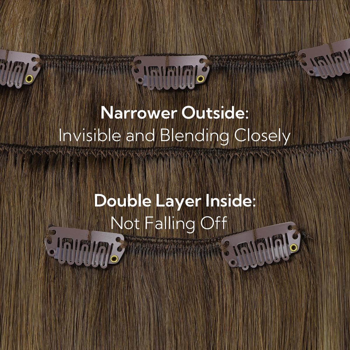 hotbanana Clip in Hair Extensions packaging front