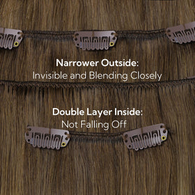 hotbanana Clip in Hair Extensions packaging front