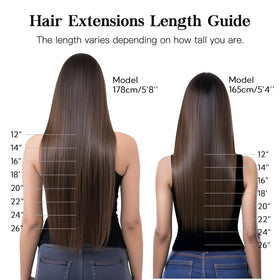 hotbanana Clip in Hair Extensions showing clip details