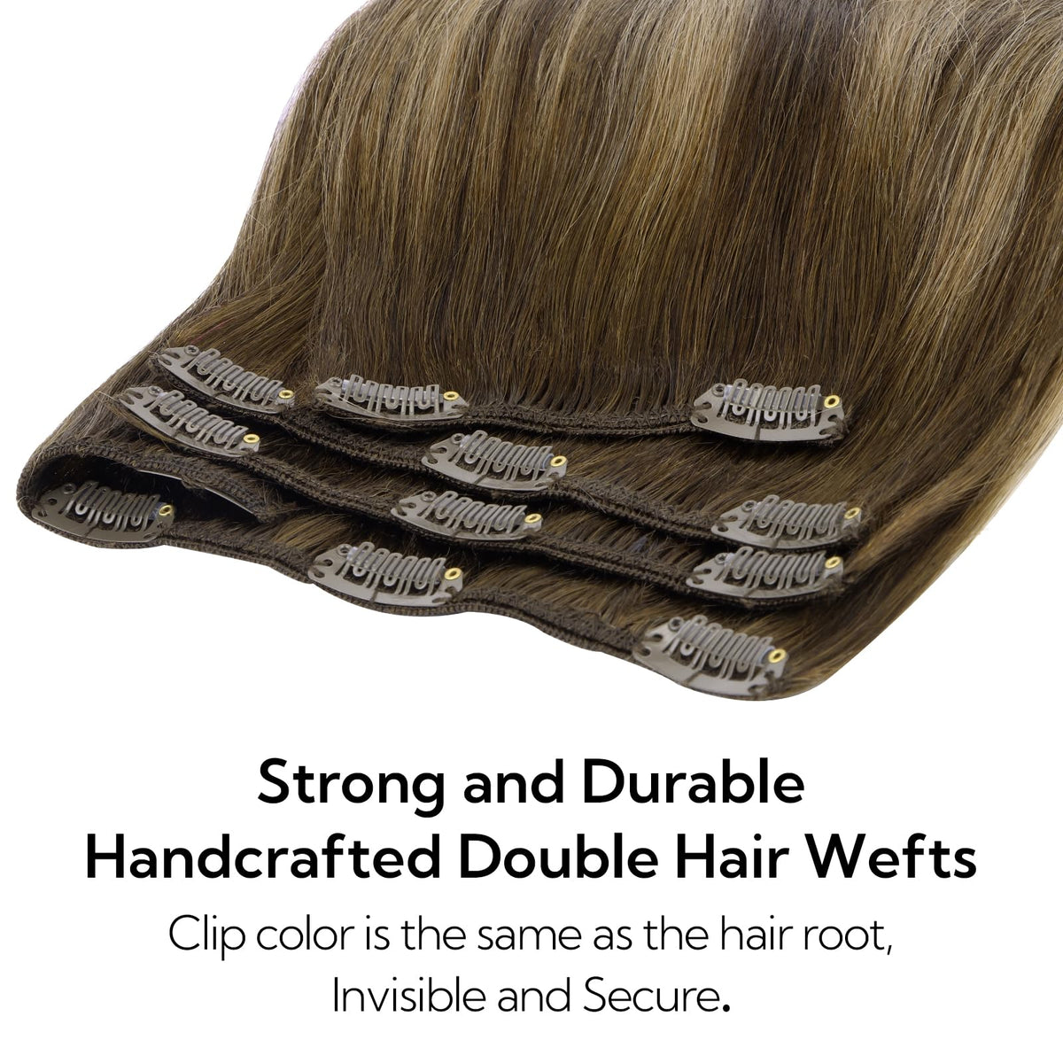 hotbanana Clip in Hair Extensions showing colour variation