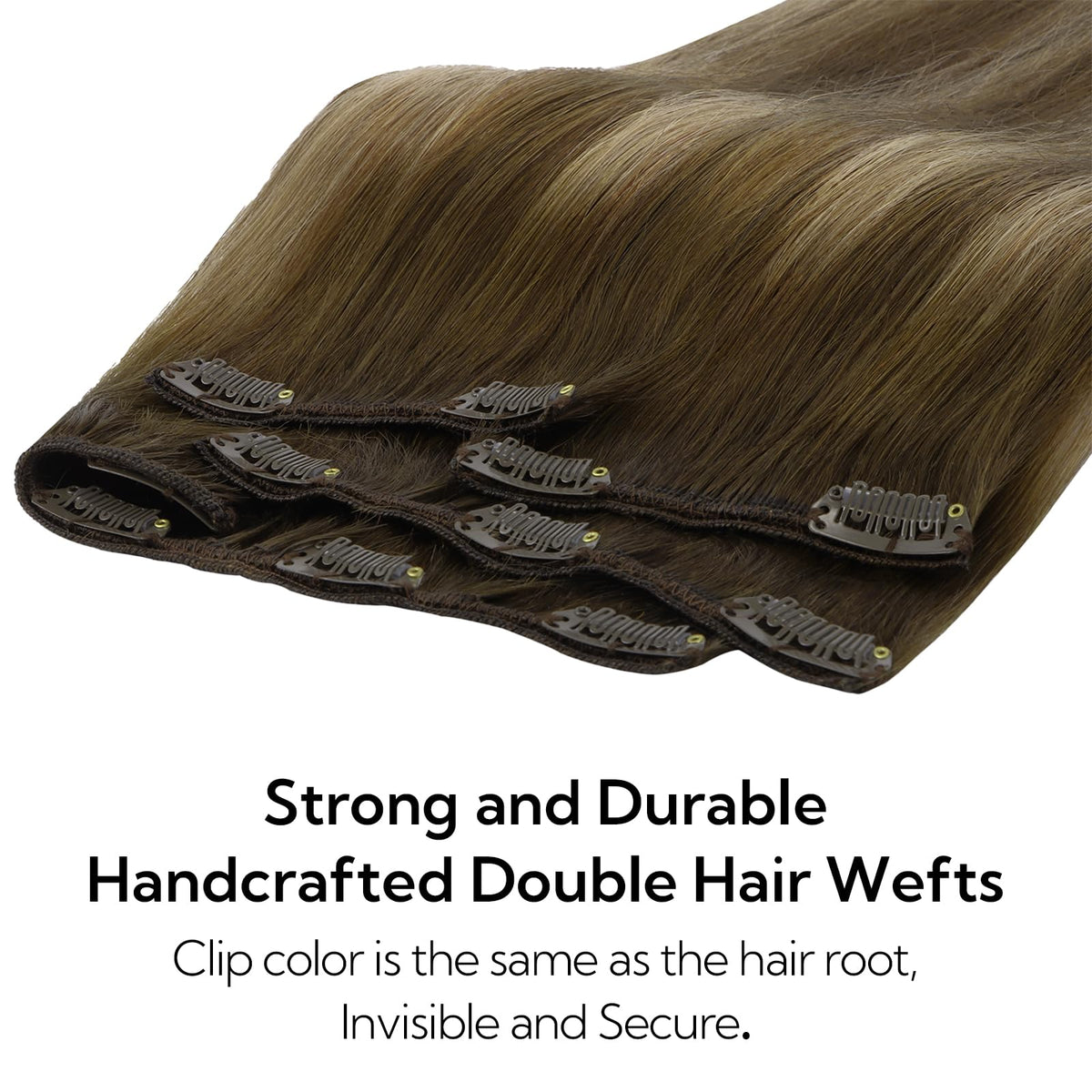 hotbanana clip in hair extensions showing texture and softness
