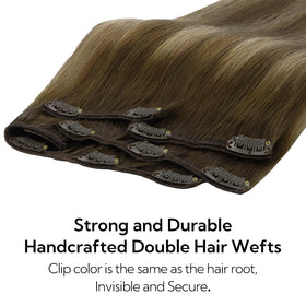 hotbanana clip in hair extensions showing texture and softness