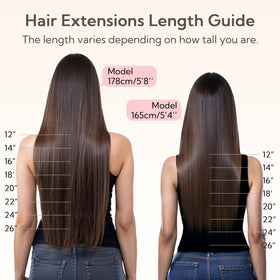hotbanana Clip in Hair Extensions with styling tools