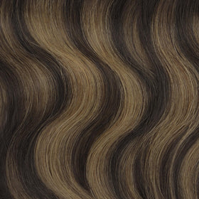 hotbanana hair extensions styled with curling iron